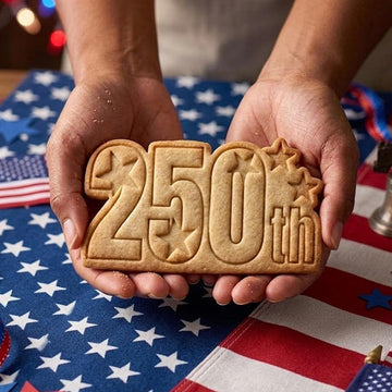 250 Th USA Cookie, 250th Anniversary Cookie Stamp Set, Independence Day Gift, Patriotic Baking, 250 Years Freedom, Flag USA Cutter