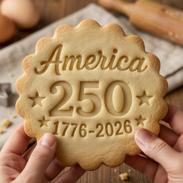 Cute America 250 Cookie Cutter, Polymer Clay Cutter, Patriotic Party Decor, Summer Baking, Polyclay for 4th of July, USA 250th