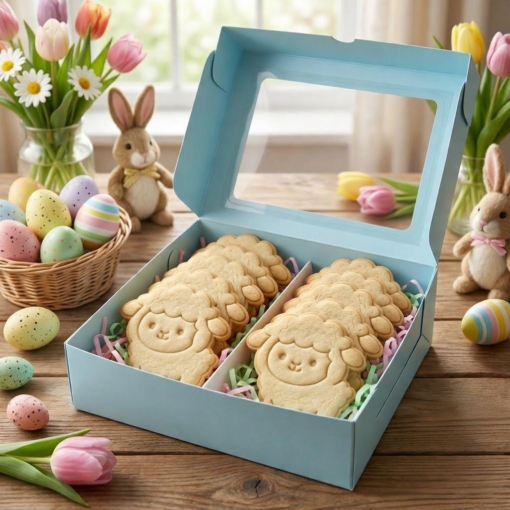 Cute Lamb Cookie Cutter and Stamp, Easter Sheep Cookie Cutter, Lamb Cookie Stamp