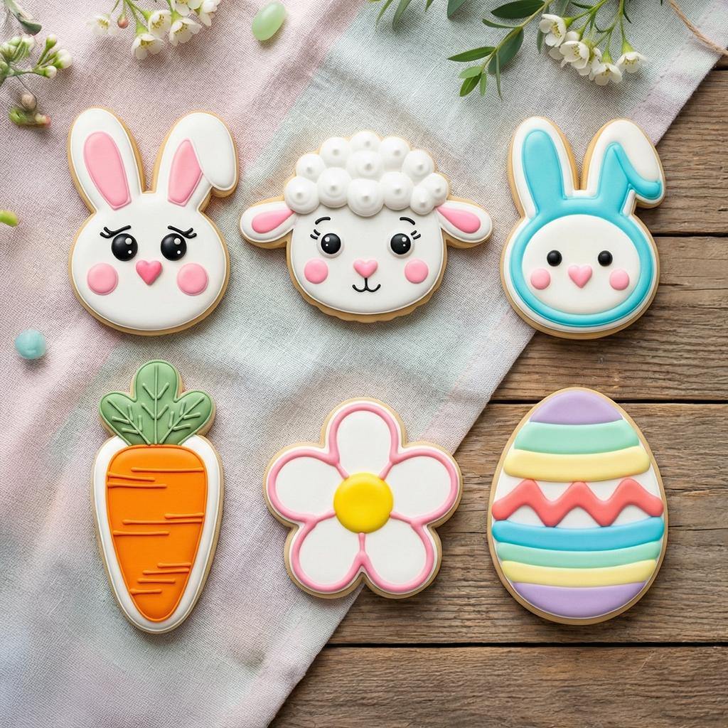 Cute Easter Set Cookie Cutter, Polymer Clay Cutter, Easter Party Decor, Spring Baking, Polyclay for Kids Birthday, Easter Day