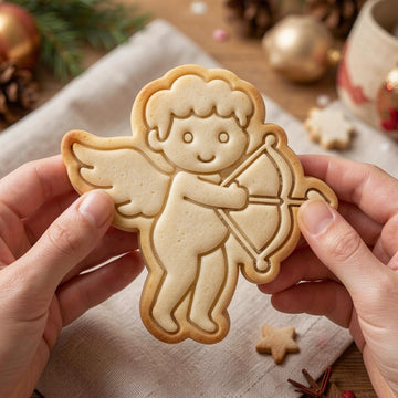 Cute Cupid Cookie Cutter, Polymer Clay Cutter, Valentine Party Decor, Summer Baking, Polyclay for Wedding, Bridal Shower