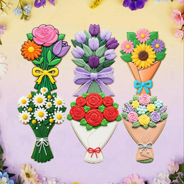 Floral Mother's Day Cookie Cutters Set, Spring Cookie, Mother’s Day Cookie, Mother’s Gifts, Gift For Mom, 3D Printed Baking Shapes