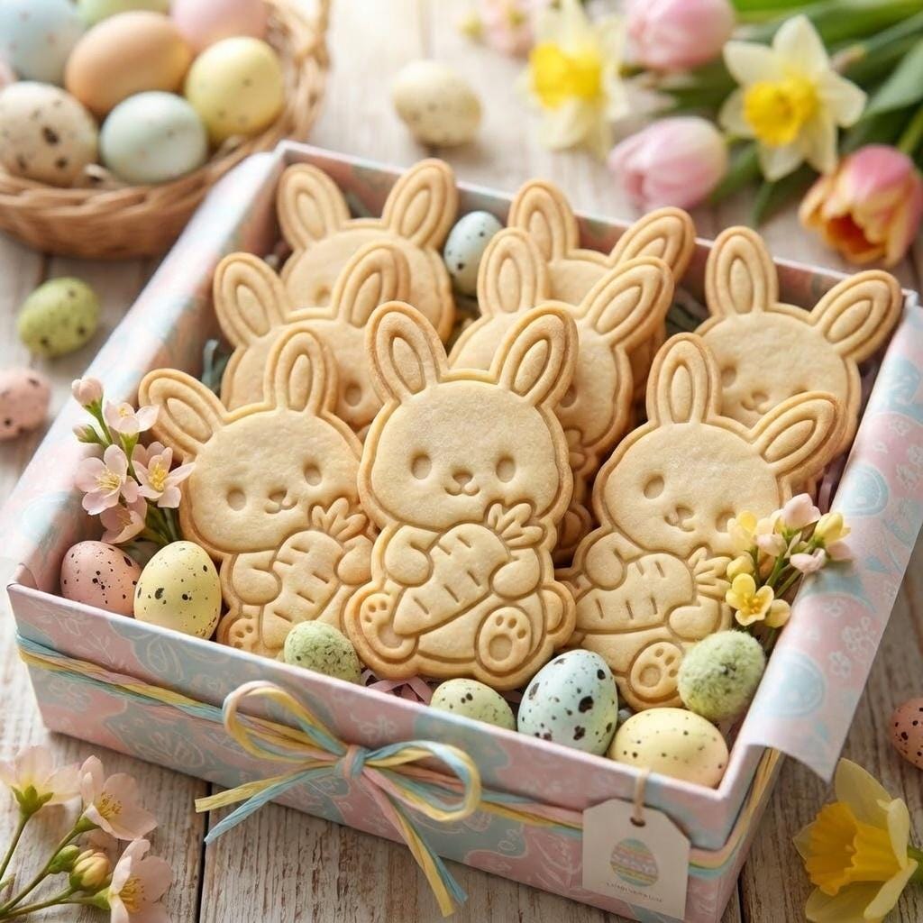 Bunny Holding Carrot Cookie Cutter & Stamp, Easter Bunny Cookie Stamp, Easter Spring Bunny Cookie Cutter