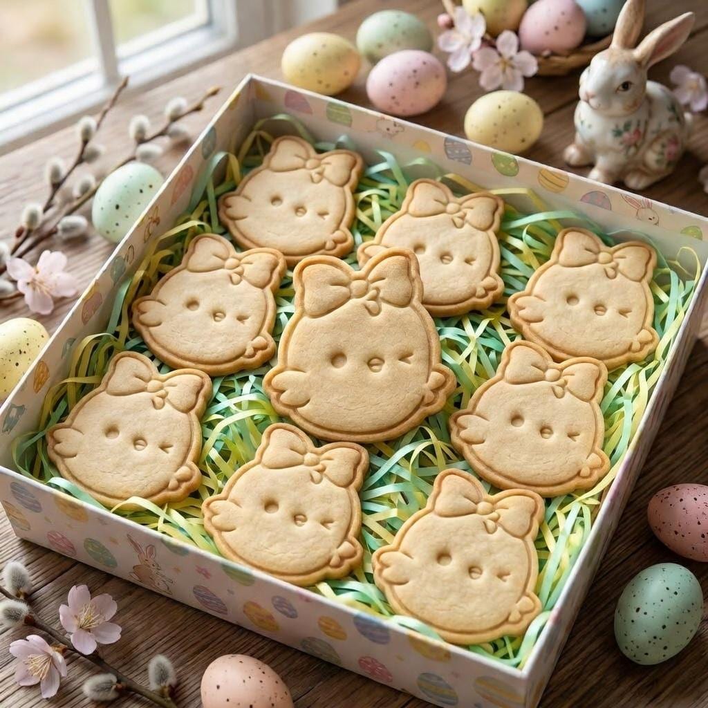 Cute Easter Chick Cookie Cutter & Stamp with Bow, Easter Chick Cookie Stamp, Easter Cookie Cutter