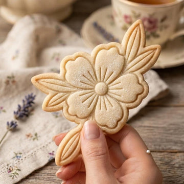 Flower Mother's Day Cookie Cutter & Stamp, Grandma Flower Cookie Stamp, Floral Mom Cookie Cutter