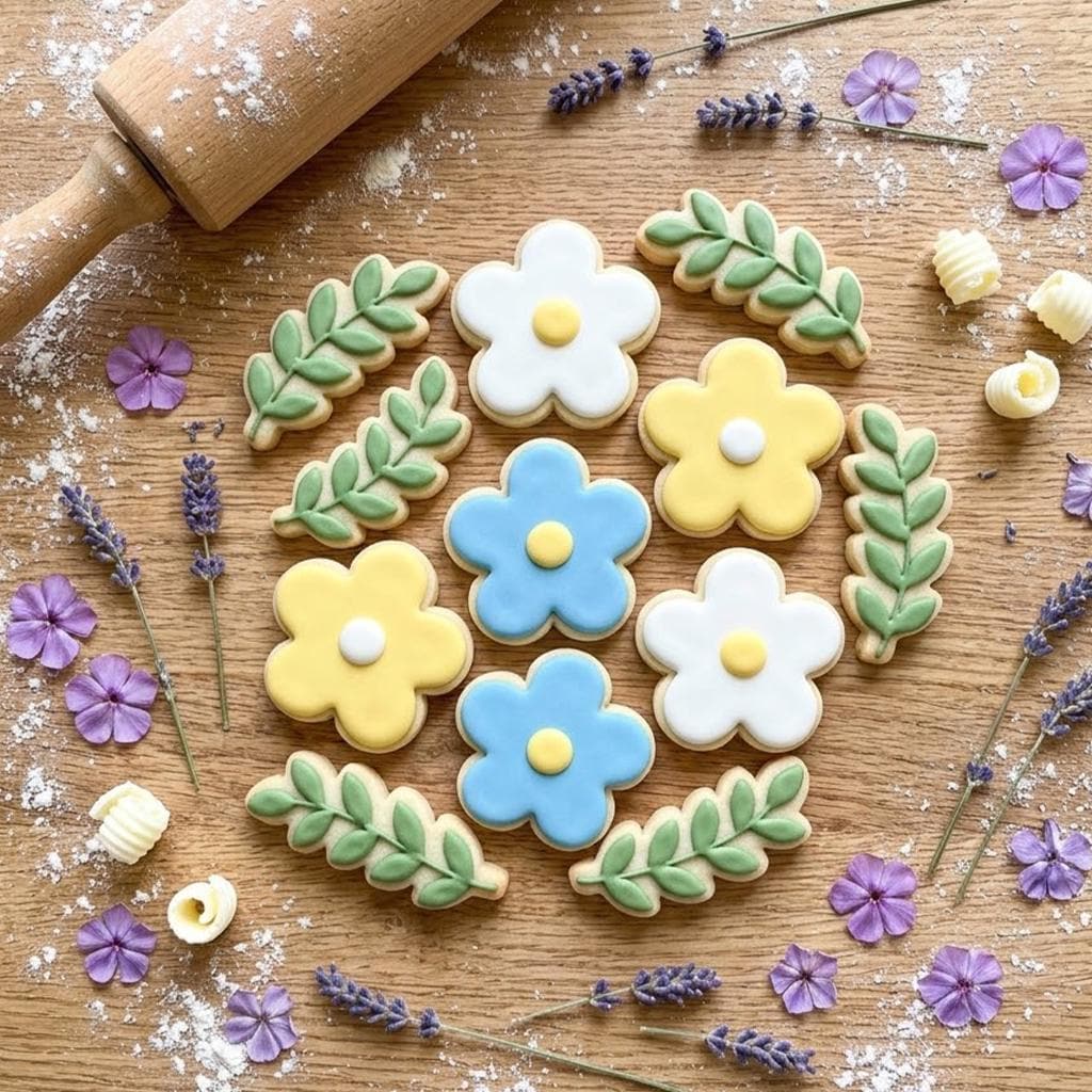 Floral Leave Set of 2 Cookie Cutters, Spring Cookie, Mother’s Gifts, Gift For Mom, 3D Printed Baking Shapes, Floral Baking, Leave Cutter