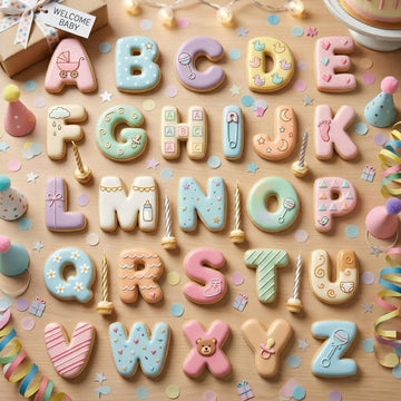 Baby Birthday Alphabet Cookie Cutter, Baby Shower Letter Cookie Cutter, ABC Baby Cookie