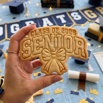 Class Of 2026 Senior With Bow Cutter Stamp Set, Senior Grad 2026, Personalized Cookie, Class Of 2026, Graduation Year 2026 Cookie