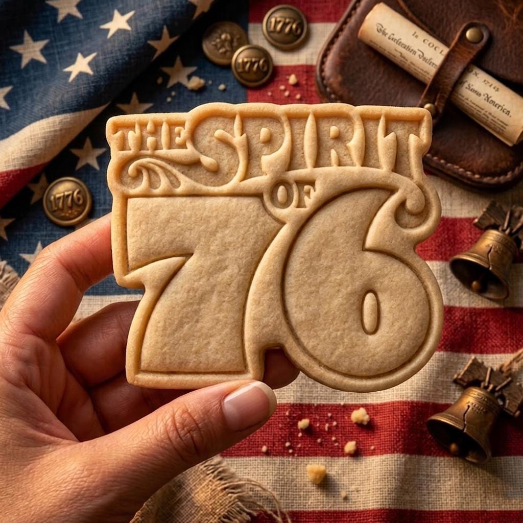 The Spirit Of 76 USA Cookie Cutter Stamp, USA 250th Anniversary, Patriotic Baking, Patriotic Cookie, Clay Cutter, Gift For Independence