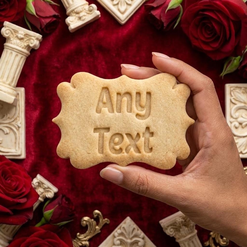 Any Text Custom Cookie Cutter & Stamp, Custom Wedding, Personalization Cookie Stamp, Any Text Words Cookie, Fondant Cutter, Clay Cutter