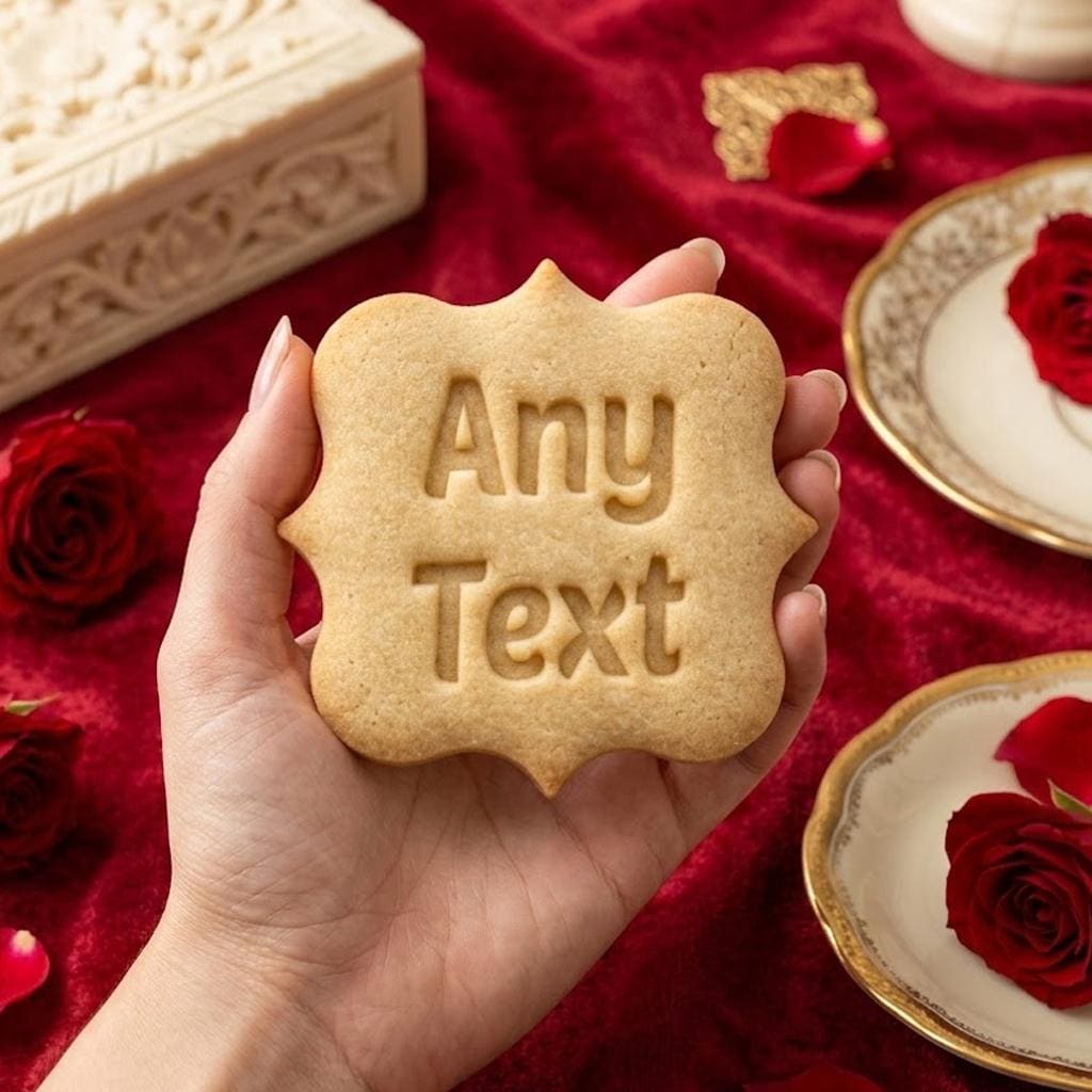 Any Text Cookie Cutter Stamp, Custom Wedding, Personalization Cookie Stamp, Any Text Words Cookie, Fondant Cutter, Clay Cutter, Mother day