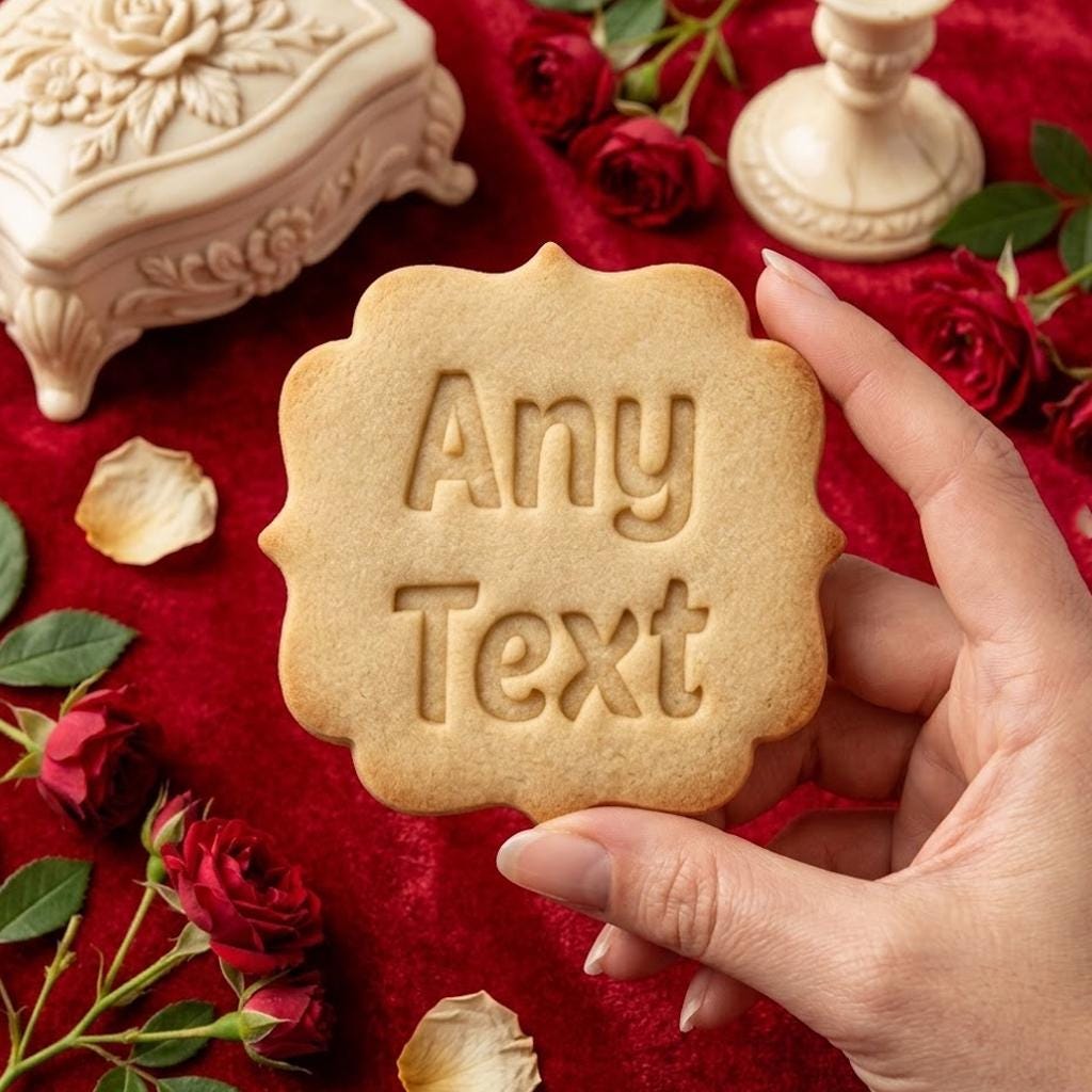 Any Text Cookie Cutter Stamp Set, Custom Wedding, Personalized Cookie Stamp, Any Text Words Cookie, Fondant Cutter, Clay Cutter, Mother Day