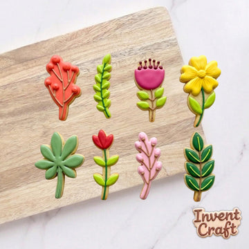 Wildflowers Cookie Cutters Set, Floral Set Cutter, Spring Cookie, Baby Shower Dessert, Mother’s Day Cookie, Mother’s Gifts, Gift For Mom