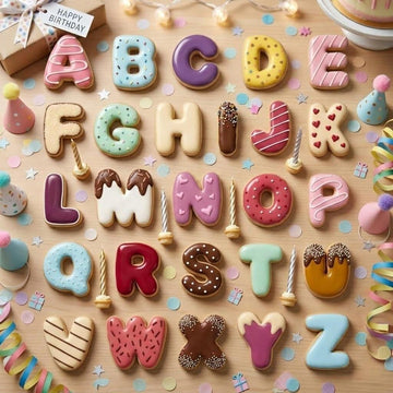 Alphabet Cookie Cutter A-Z, Letter Cookie Cutter, Personalized Name Biscuit Embosser for Birthday Cookies