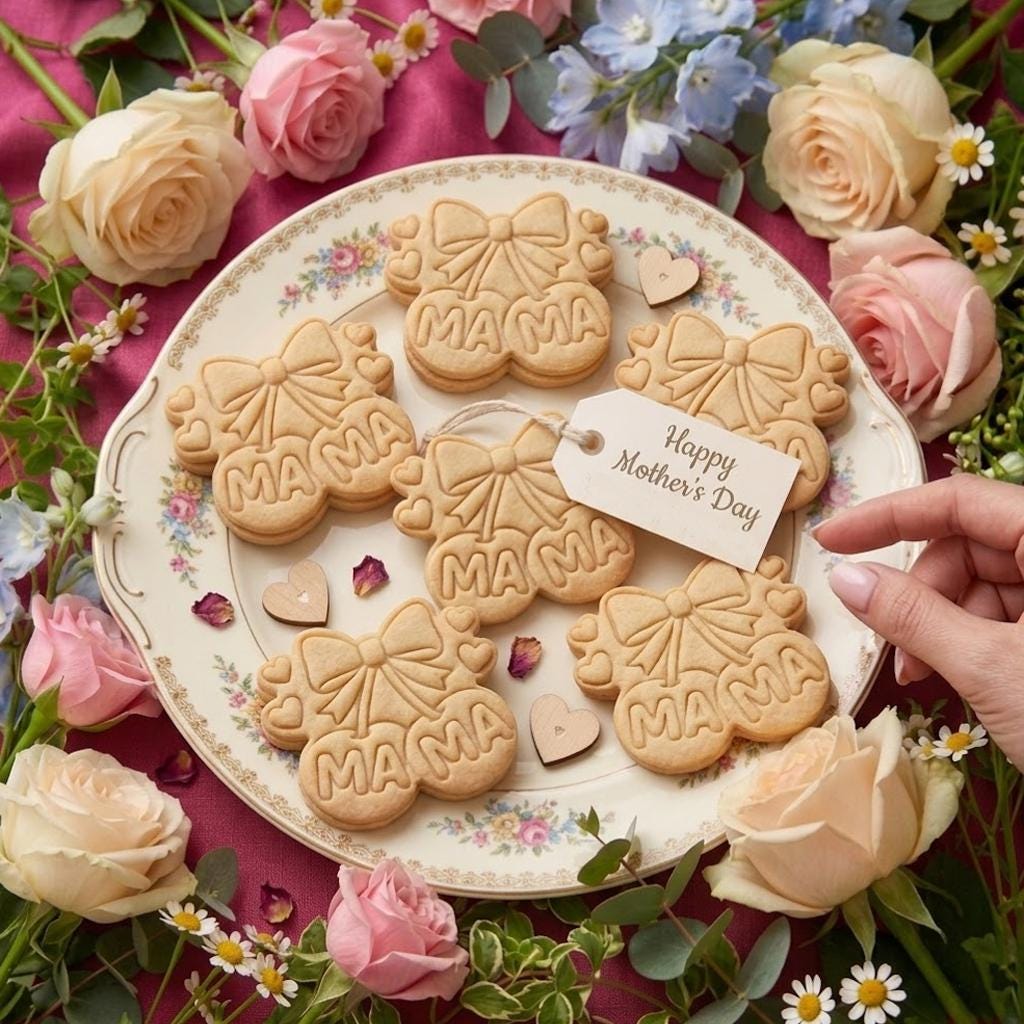 Cherry MAMA Cookie Cutter & Stamp, MAMA Cookie Cutter, Custom Mom, Cookie Stamp, Fondant Cutter, Mother's Day Gifts, Gift For Mom, Queen Mom