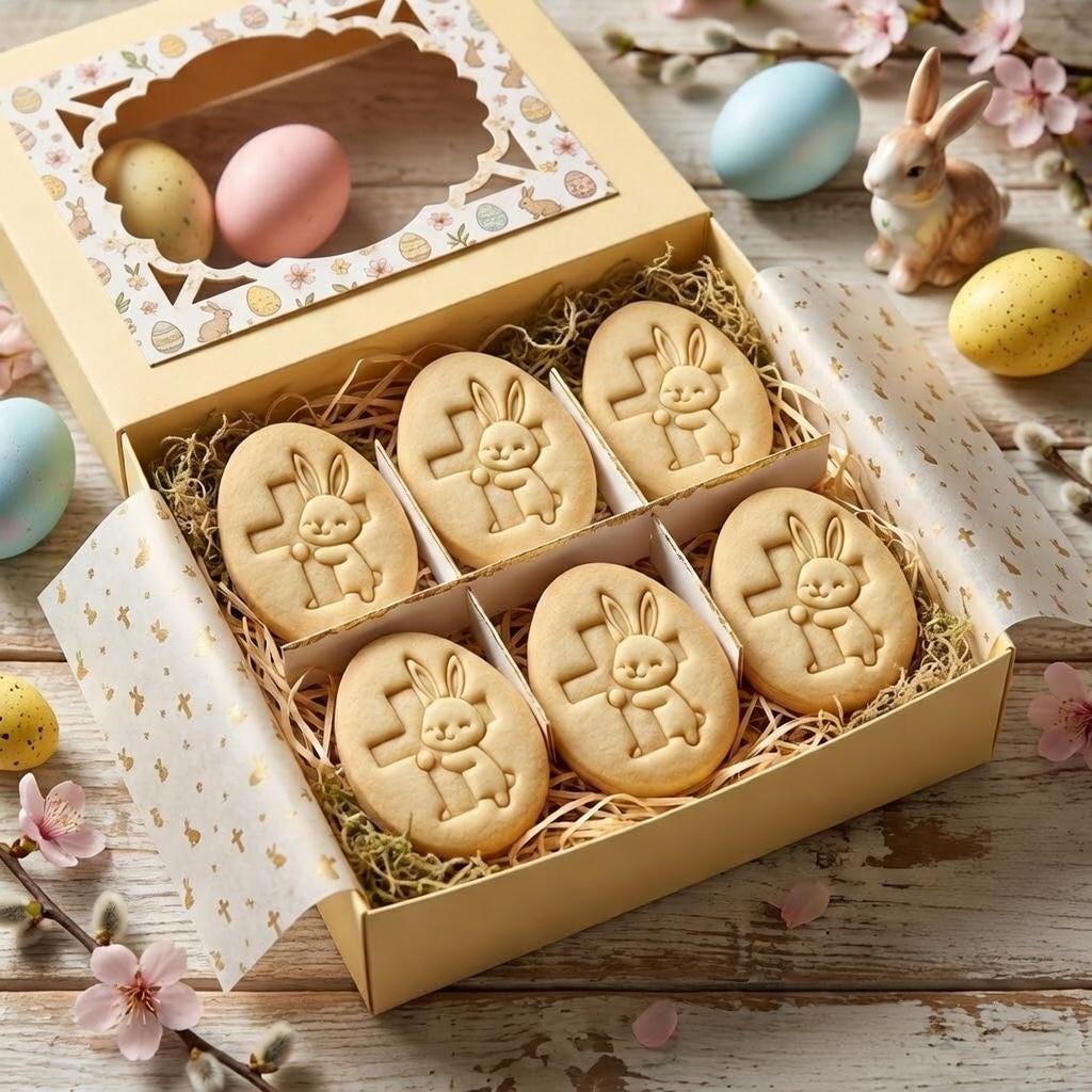 Personalized Easter Bunny Cookie Cutter & Stamp, Custom Name Bunny with Carrot Cookie Stamp, Rabbit Biscuit Cutter