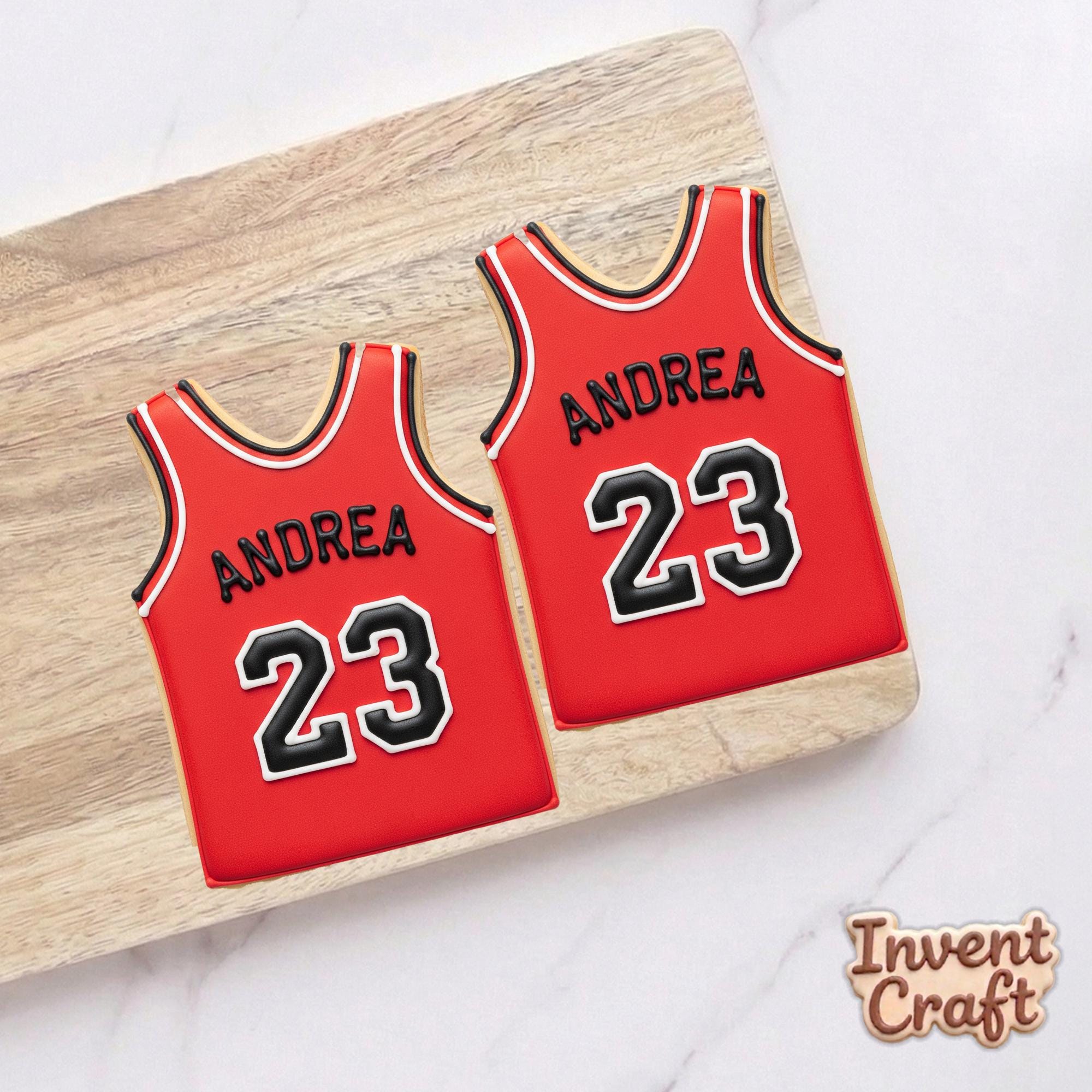 Basketball Jersey Cookie Cutter, Sports Shirt, Polymer Clay Cutter, Basketball Party Decor, Sports Team Favor Mold, Polyclay Cutter
