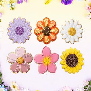 Flower Cookie Cutters Set, Spring Cookie, Baby Shower Cookie, Mother’s Day Cookie, Mother’s Gifts, 3D Printed Baking Shapes, Wedding Cookie
