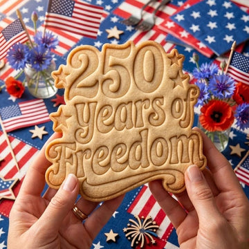 250 Years Of Freedom America Cookie Cutter Stamp, Freedom USA Cookie Stamp, Independence Day Gift, Clay Cutter, 4th Of July, 250 America