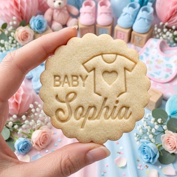 Personalized Name Baby Cookie Cutter & Stamp, Custom Cookie, Baby Shower Cutters, Cookie Cutter Stamp Set, Baby Gift, Birthday Barking
