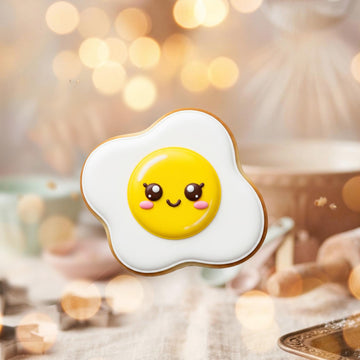Cute Fried Egg Cookie Cutter, Fondant  , Polymer Clay cutter, Sunny Side Up Egg Outline, Baby Shower Baking, Brunch Party Decor