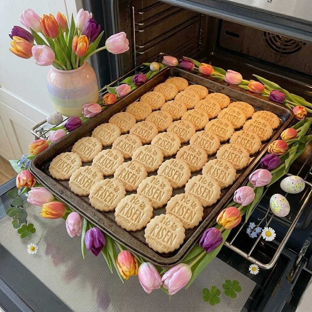 He is Risen Cookie Cutter, Happy Easter Day Cookie Cutter Stamp, Personalized Easter Cookie, Easter Day Gifts, Easter Baking, Matthew 28:6
