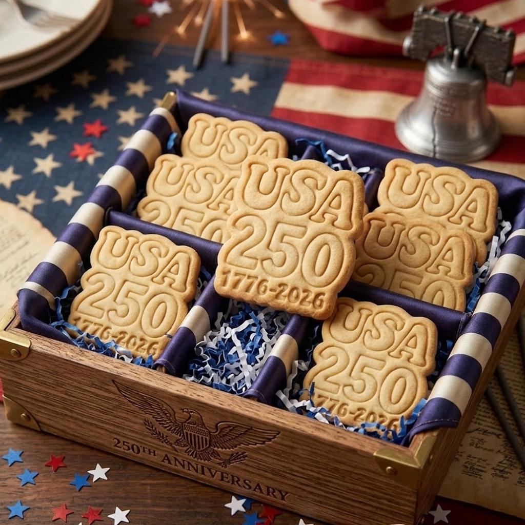 USA 250 Cookie, 250 American Cutter Stamp, USA 250th Anniversary, Patriotic Baking, Patriotic Cookie, Clay Cutter, Gift For Independence