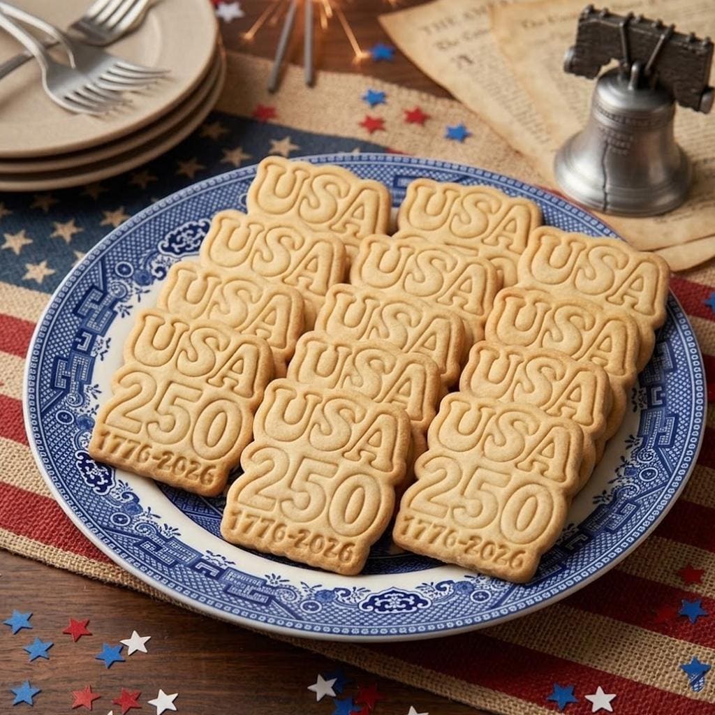 USA 250 Cookie, 250 American Cutter Stamp, USA 250th Anniversary, Patriotic Baking, Patriotic Cookie, Clay Cutter, Gift For Independence