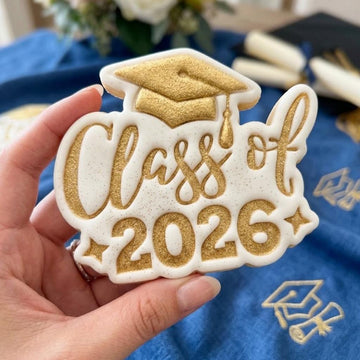 Class Of 2026 Graduation Cap Cookie Cutter Stamp, Senior 2026, School Cookie, Graduation Gift, GRAD Baking