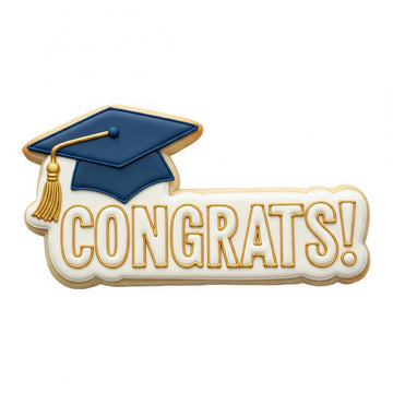 Congrats Graduation Cookie Cutter, Graduation Cap Plaque, Polymer Clay Cutter, Senior 2026 Party Favor, Class of 2026, Polyclay Tool