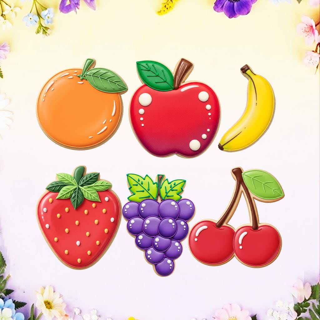 Fruit Cookie Cutter Set, Summer Fruit Cookie Cutters Set, 3D Printed Baking Shapes, Baby Shower Gifts, Birthday Cookie, Strawberry Cutter