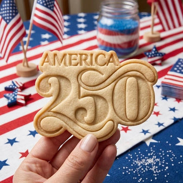 America 250 Cookie Stamp, Independence Day Gift, Patriotic Baking, Patriotic Cookie, 250 Years of Freedom, 4th Of July