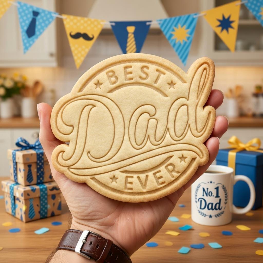 Best Dad Ever Cookie Cutter and Stamp, Father's Day Cookie Stamp, Dad Cookie Cutter, Dad Gift Cookie