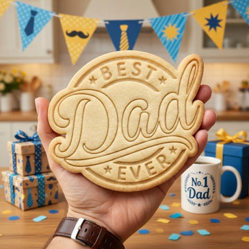 Best Dad Ever Cookie Cutter and Stamp, Father's Day Cookie Stamp, Dad Cookie Cutter, Dad Gift Cookie