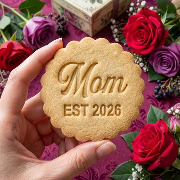 Custom Mom Est 2026 Cookie Cutter & Stamp, MAMA Cookie Cutter, Happy Mothers Day, Cookie Stamp, Fondant Cutter, Mother's Day Gifts