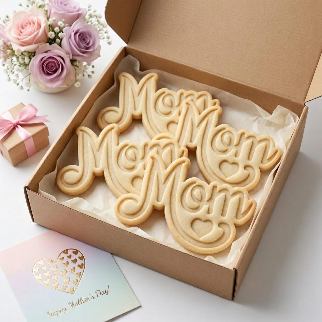 Mom Heart Cookie Cutter & Stamp, Happy Mother's Day Cookie Stamp, Mama Heart Cookie Cutter, Mother's Day Cookie Stamp, Mom Cookie Cutter Set