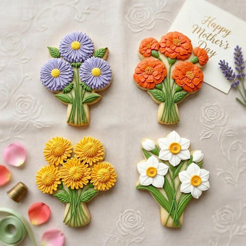 Mother's Day Blooms Cookie Cutter, Mommy's Garden Flower Cutter, Nan's Garden Flower Cookie Cutter, Mother's Day Flower Gift Idea
