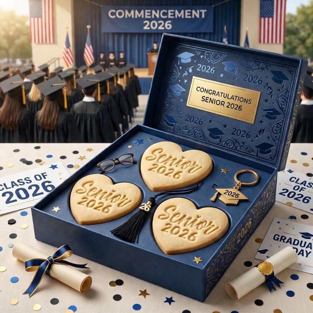 Senior 2026 Cookie Cutter and Stamp, Graduation Cookie Cutter, Class of 2026 Cookie Stamp, Senior Cookie Cutter, Graduation Party Gift