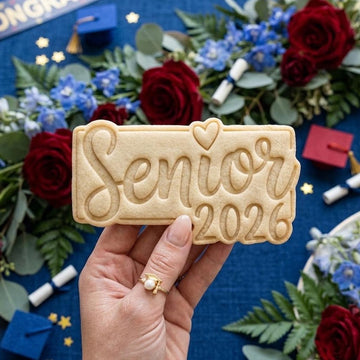 Senior 2026 Cookie Cutter Stamp, Class Of 2026, Personalized School Cookie, Back to School Cookie Cutter, Graduation Gift, Custom Grad