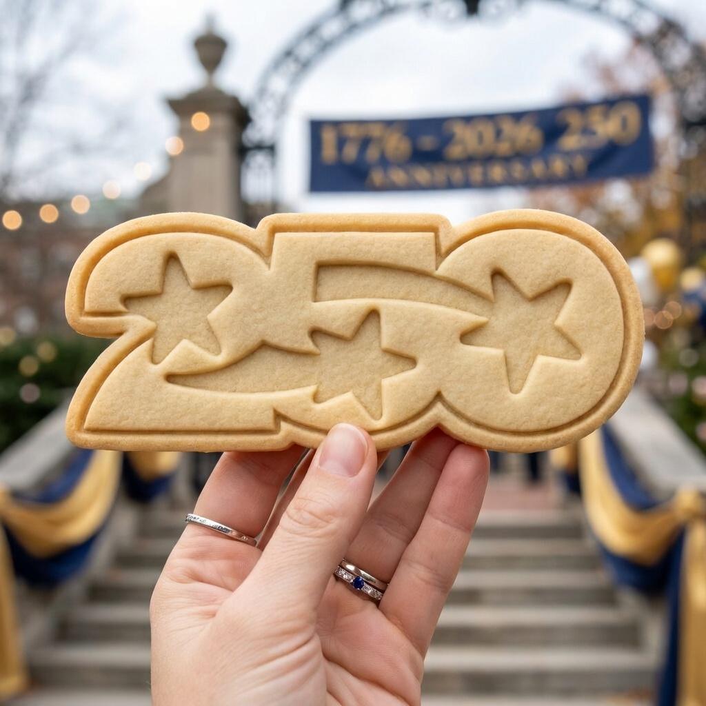 250th Anniversary Stars Cookie Cutter & Stamp, 4 of July 2026 Celebration Cookie Stamp, USA Independence Day Cookie Cutter