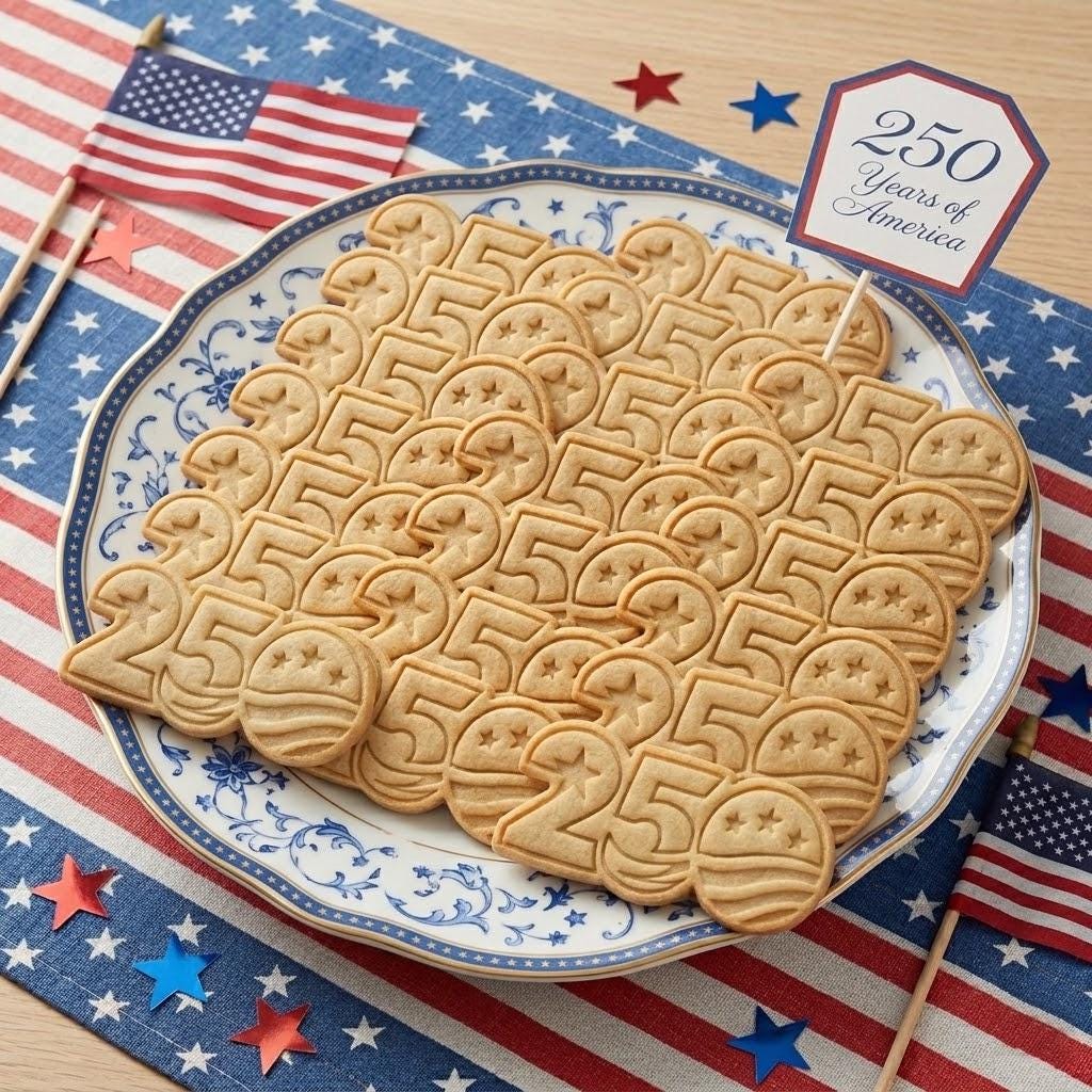 250th Anniversary Cookie Stamp, Independence Day Gift, Patriotic Baking, Patriotic Cookie, 250 Years of Freedom, 1776 2026 USA