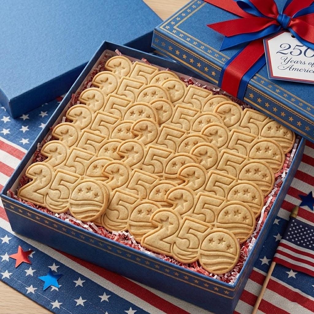 250th Anniversary Cookie Stamp, Independence Day Gift, Patriotic Baking, Patriotic Cookie, 250 Years of Freedom, 1776 2026 USA