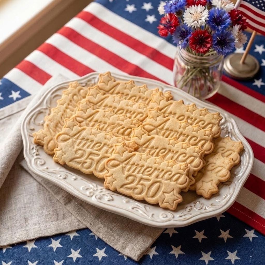 America 250, 250th Anniversary Cookie Stamp Set, Independence Day Gift, Patriotic Baking, 250 Years of Freedom, 1776 2026 USA, Flag USA