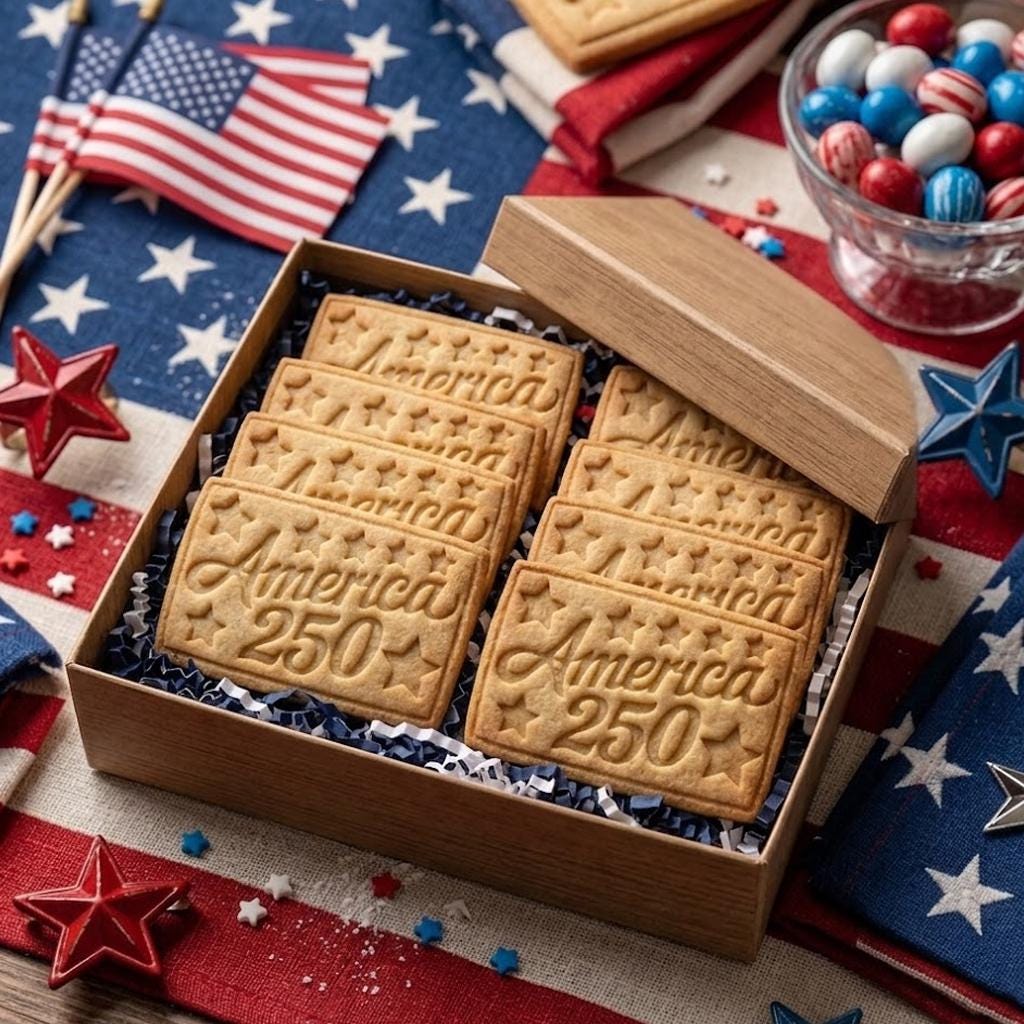 America 250 Cookie, 250th Anniversary Cookie Stamp Set, Independence Day Gift, Patriotic Baking, 250 Years of Freedom, 1776 2026 USA