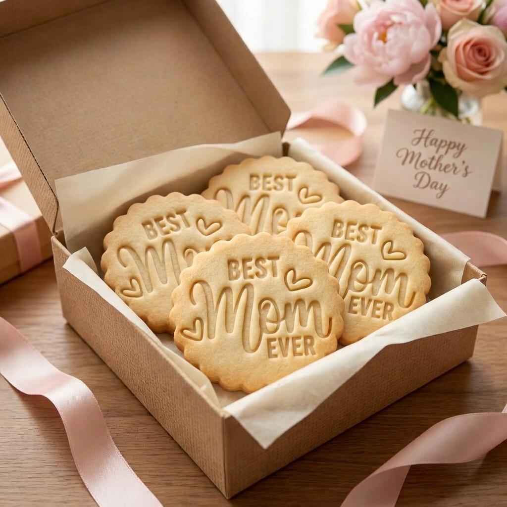 Best Mom Ever Cookie Cutter & Stamp, Mother's Day Cookie Cutter, Mama Birthday Gift Cookie Stamp, Mother Day Heart Cookie Cutter