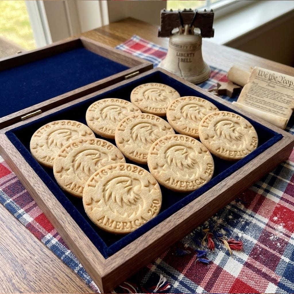 1776 2026 America 250 Cookie, 250th Anniversary Cookie Stamp Set, Independence Day Gift, Patriotic Baking, 250 Years of Freedom, Flag USA