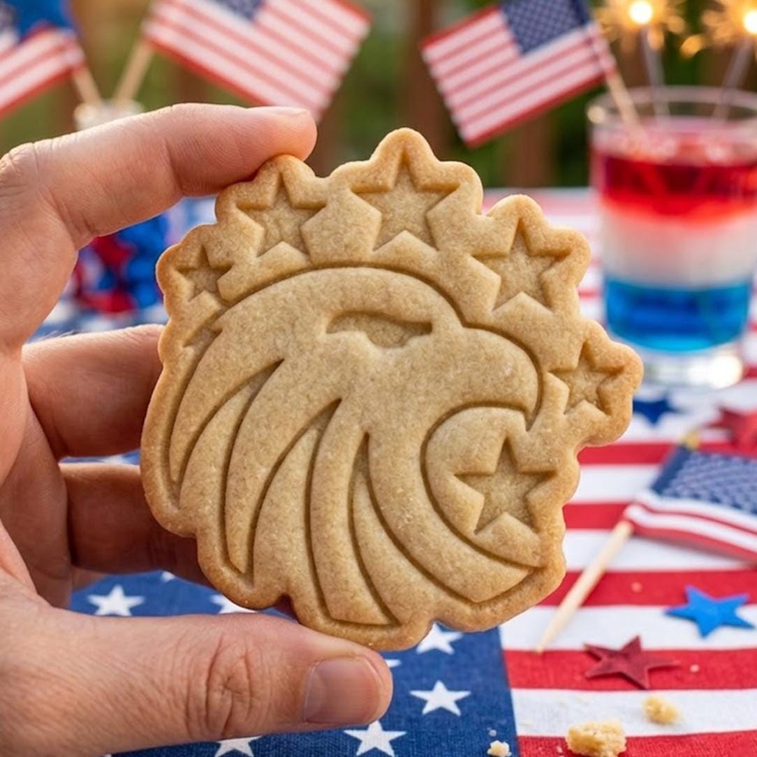 Bird USA with Star 250th Cookie Cutter Stamp, 250th Anniversary Cookie Stamp, Independence Day Gift, Patriotic Baking, 250 Years of Freedom