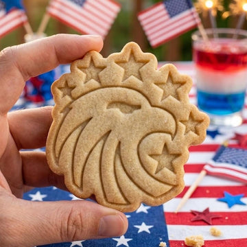Bird USA with Star 250th Cookie Cutter Stamp, 250th Anniversary Cookie Stamp, Independence Day Gift, Patriotic Baking, 250 Years of Freedom