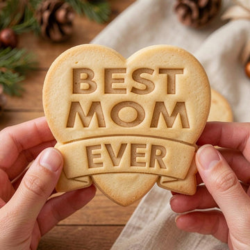 Cute Best Mom Ever Cookie Cutter, Polymer Clay Cutter, Mother Day Decor, Sweet Baking, Polyclay for Mom Birthday, Best Mom Heart
