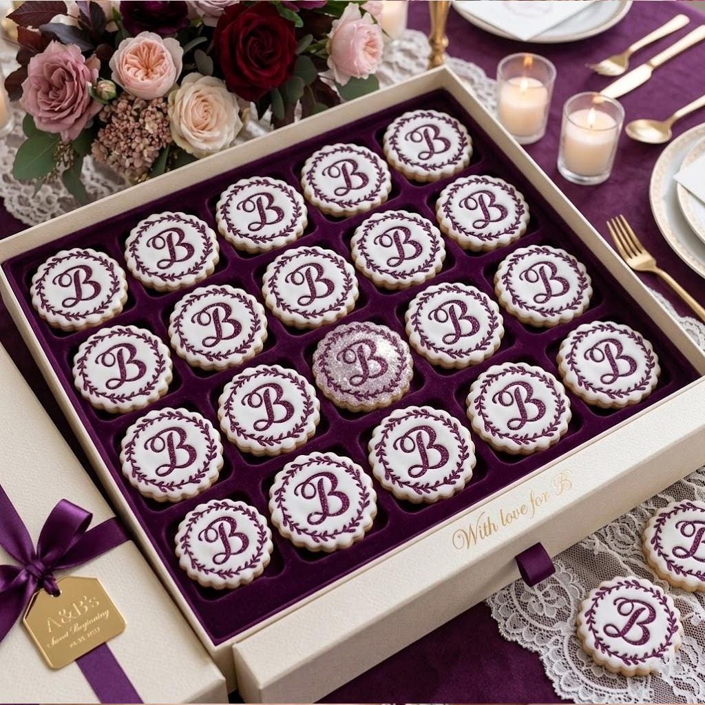 Custom Name Wedding Cookie Stamp Set, Personalized Fondant Embosser, Baking Tool, Bridal Shower Cookies, Engagement Marriage, Wedding Gifts